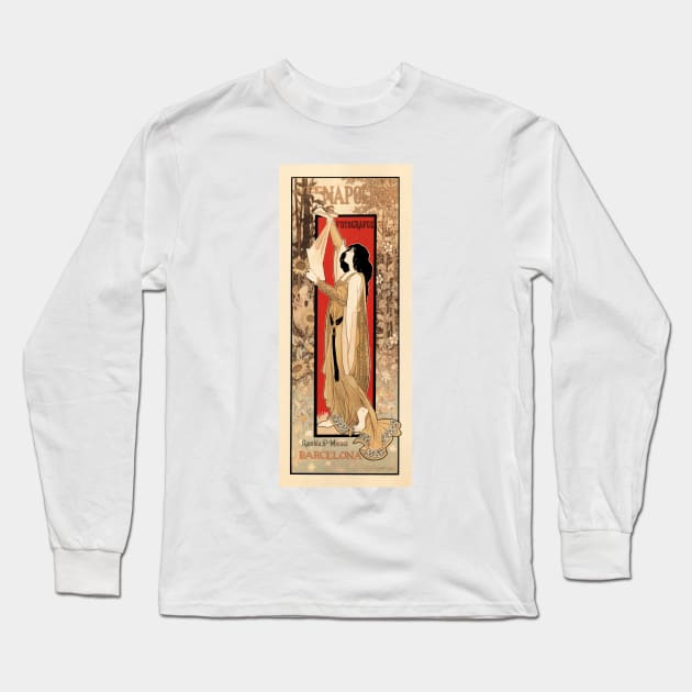 NAPOLEON FOTOGRAFOS Barcelona Spain Photography Shop Vintage Advertisement Long Sleeve T-Shirt by vintageposters